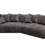 Canapé MAY Conforama droit fixe gris 4 places spacieux confortable