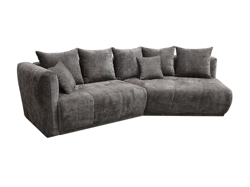Canapé MAY Conforama droit fixe gris 4 places spacieux confortable