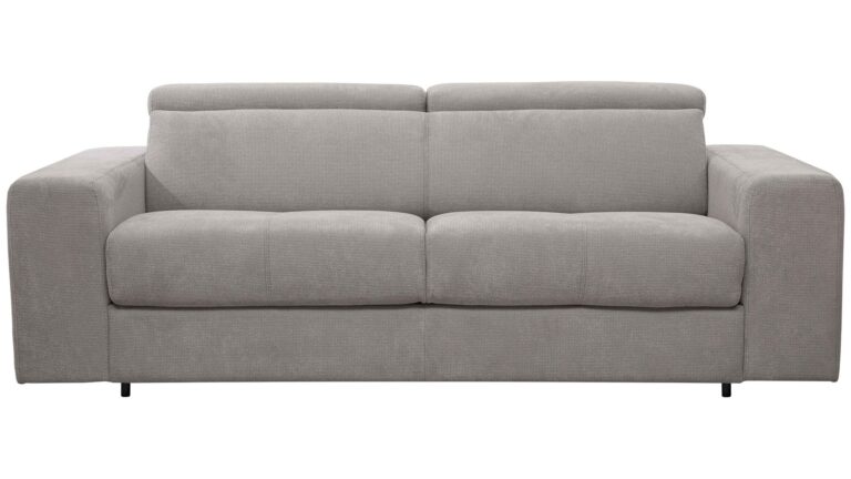 Canapé MODENA Conforama droit convertible gris 3 places confortable