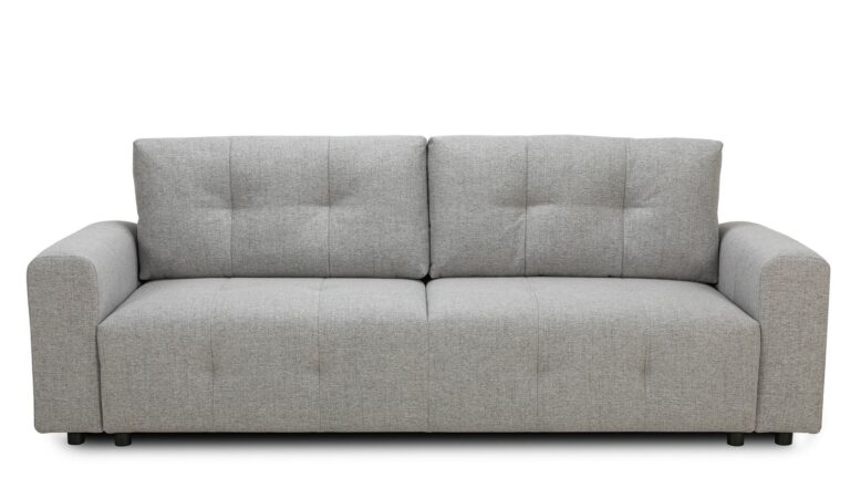 Canapé droit NOLO convertible 4 places coloris gris Conforama