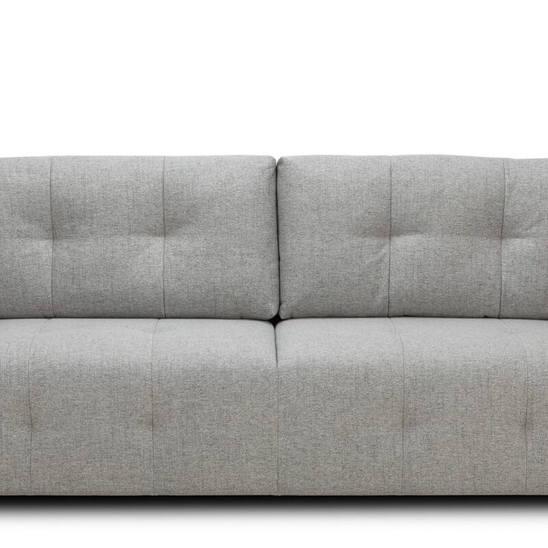 Canapé droit NOLO convertible 4 places coloris gris Conforama