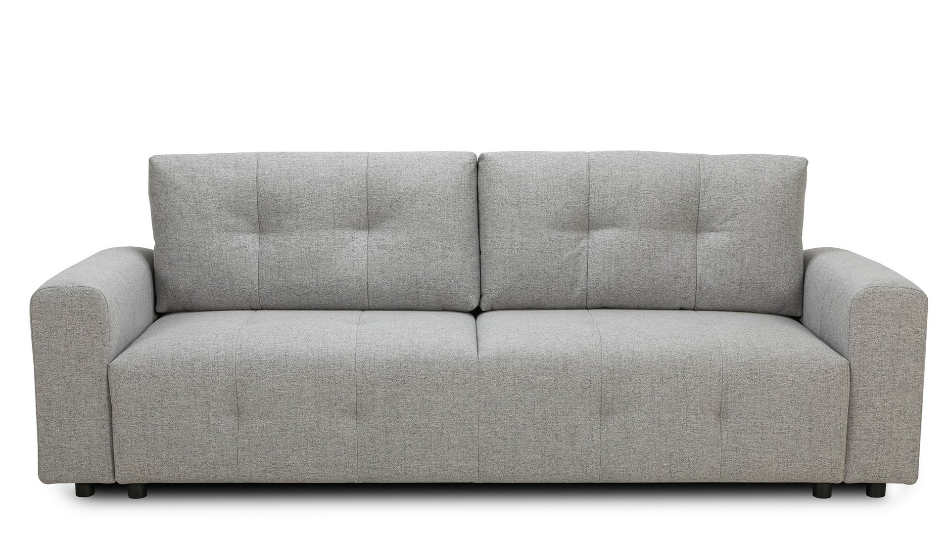 Canapé droit NOLO convertible 4 places coloris gris Conforama