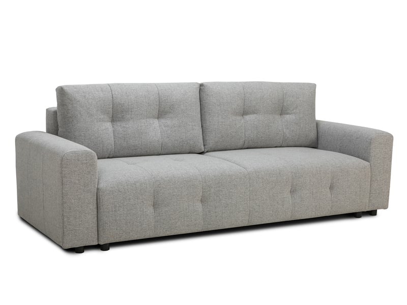 Canapé droit NOLO convertible 4 places coloris gris Conforama