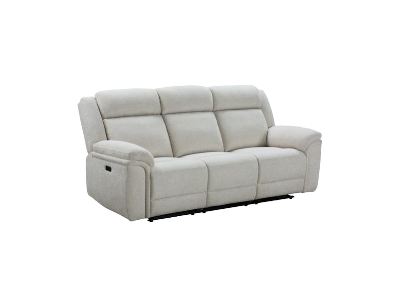 Canapé SWIDA Conforama relax électrique droit beige 3 places