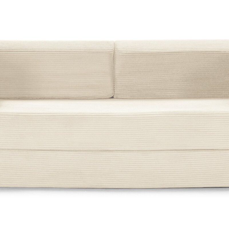 Canapé VALENCIA Conforama droit convertible beige 2 places compact