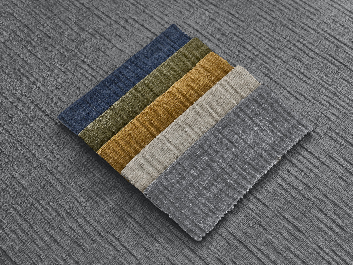 Canapé Jana d’Angle Modulable Têtières Tissu Texturé Gris BoboChic