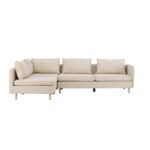 Canapé Mollya d’Angle Gauche Beige Moderne Maisons du Monde