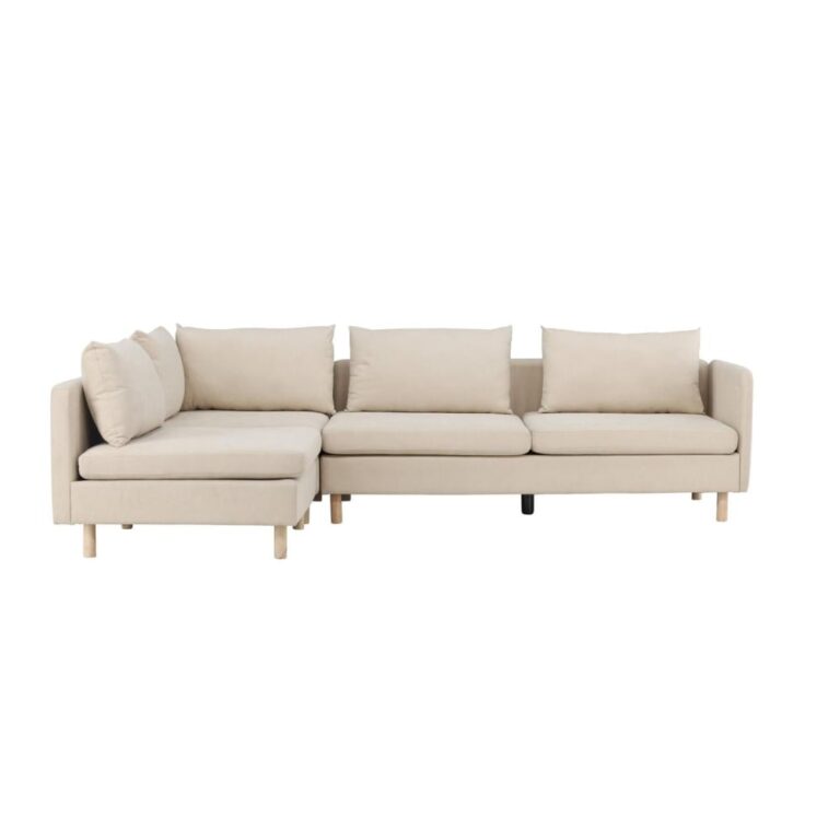 Canapé Mollya d’Angle Gauche Beige Moderne Maisons du Monde