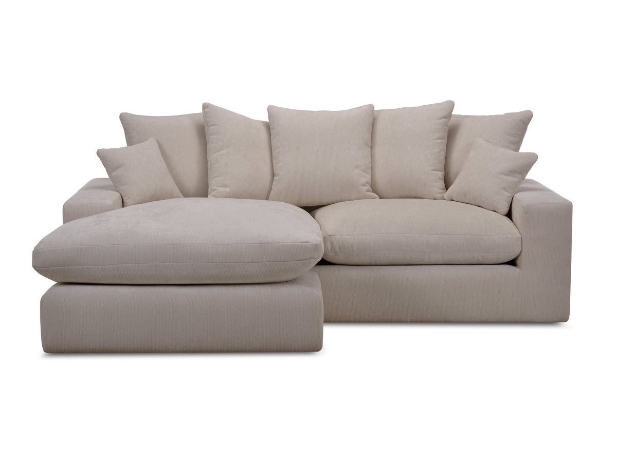 Canapé Nevada d’Angle Réversible Compact Tissu Beige BoboChic