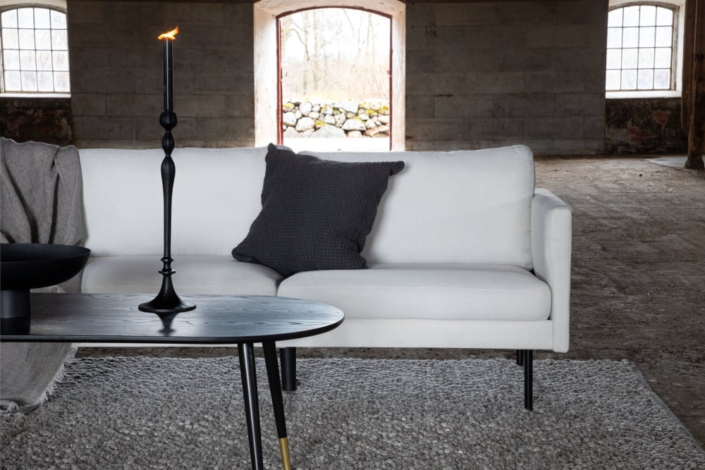 Canapé Solap Droit 3 Places en Tissu Beige Maisons du Monde