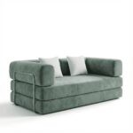Canapé Kaia Convertible Sauge Blanc Maisons du Monde