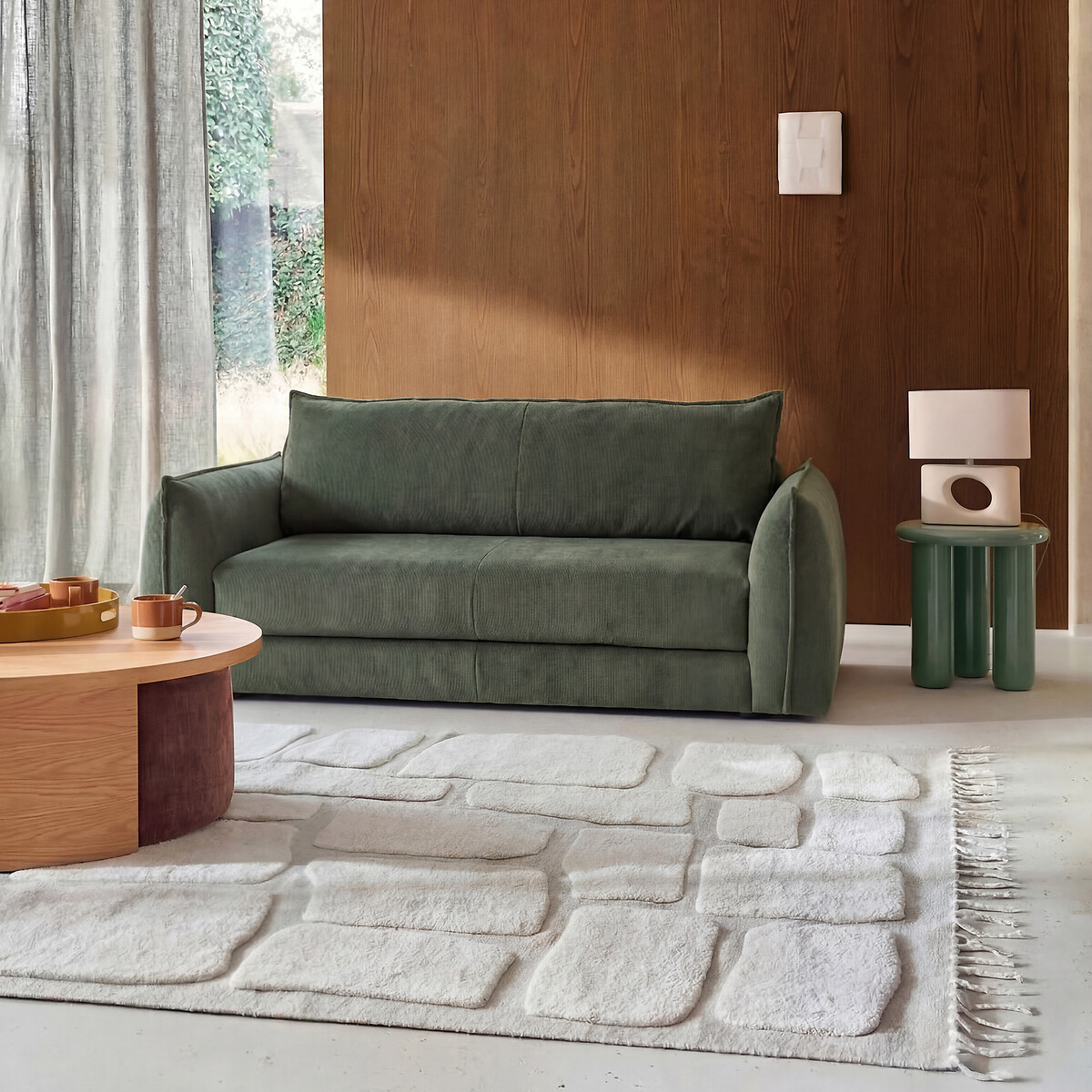 Canapé Convertible Tiki 2 Places Beige La Redoute