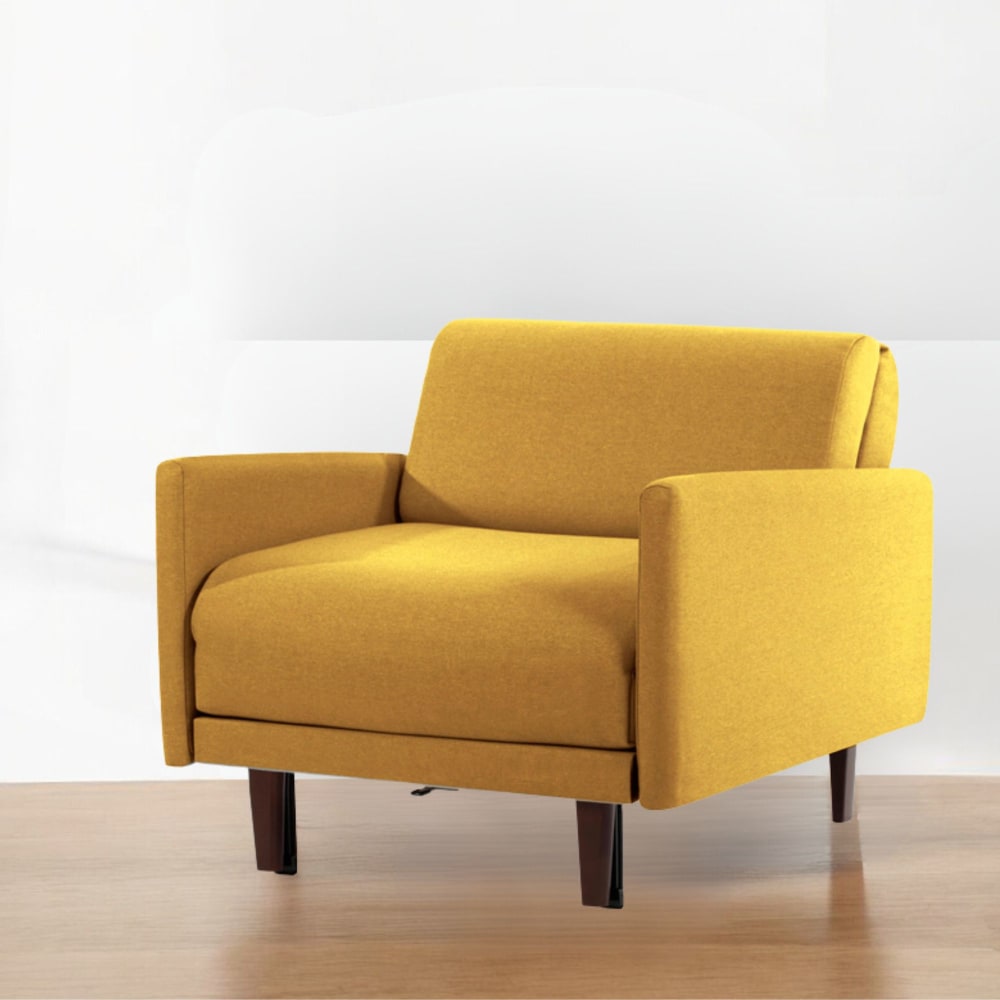 Fauteuil Lit Pacha 1 Place Jaune Modulable Maisons du Monde