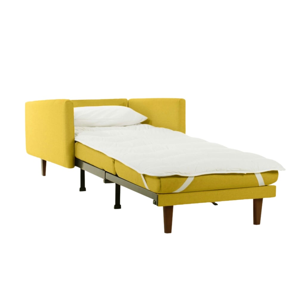 Fauteuil Lit Pacha 1 Place Jaune Modulable Maisons du Monde