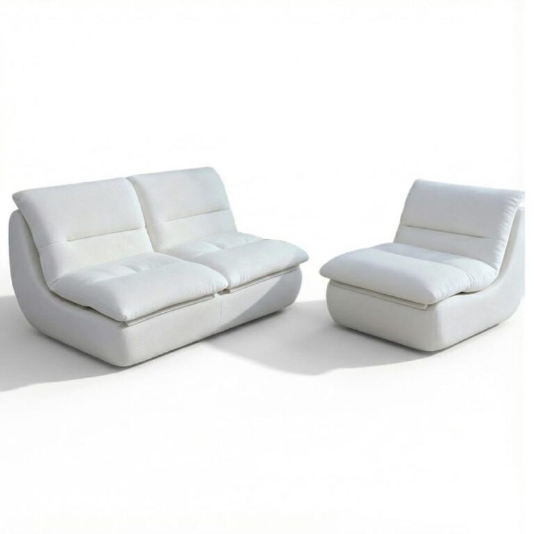 Pack Canapé Nuvia Living 3 Places Blanc Maisons du Monde