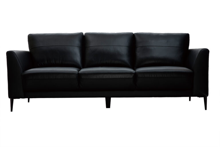 Canapé Joplin 3 Places Cuir Miliboo