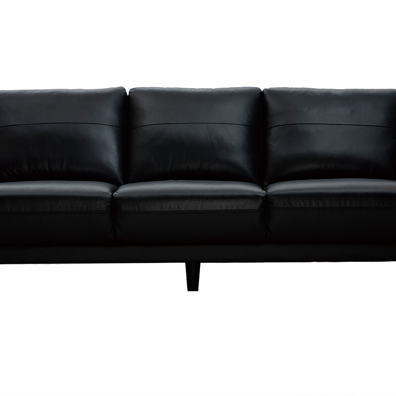 Canapé Joplin 3 Places Cuir Miliboo