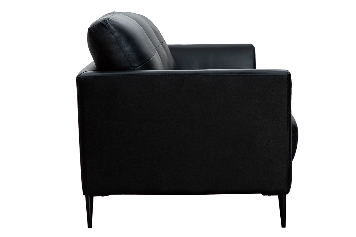 Canapé Joplin 3 Places Cuir Miliboo