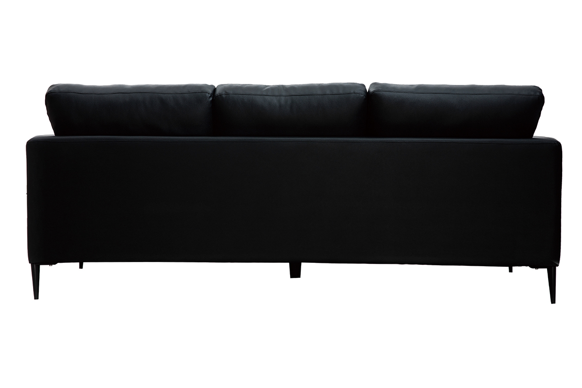 Canapé Joplin 3 Places Cuir Miliboo