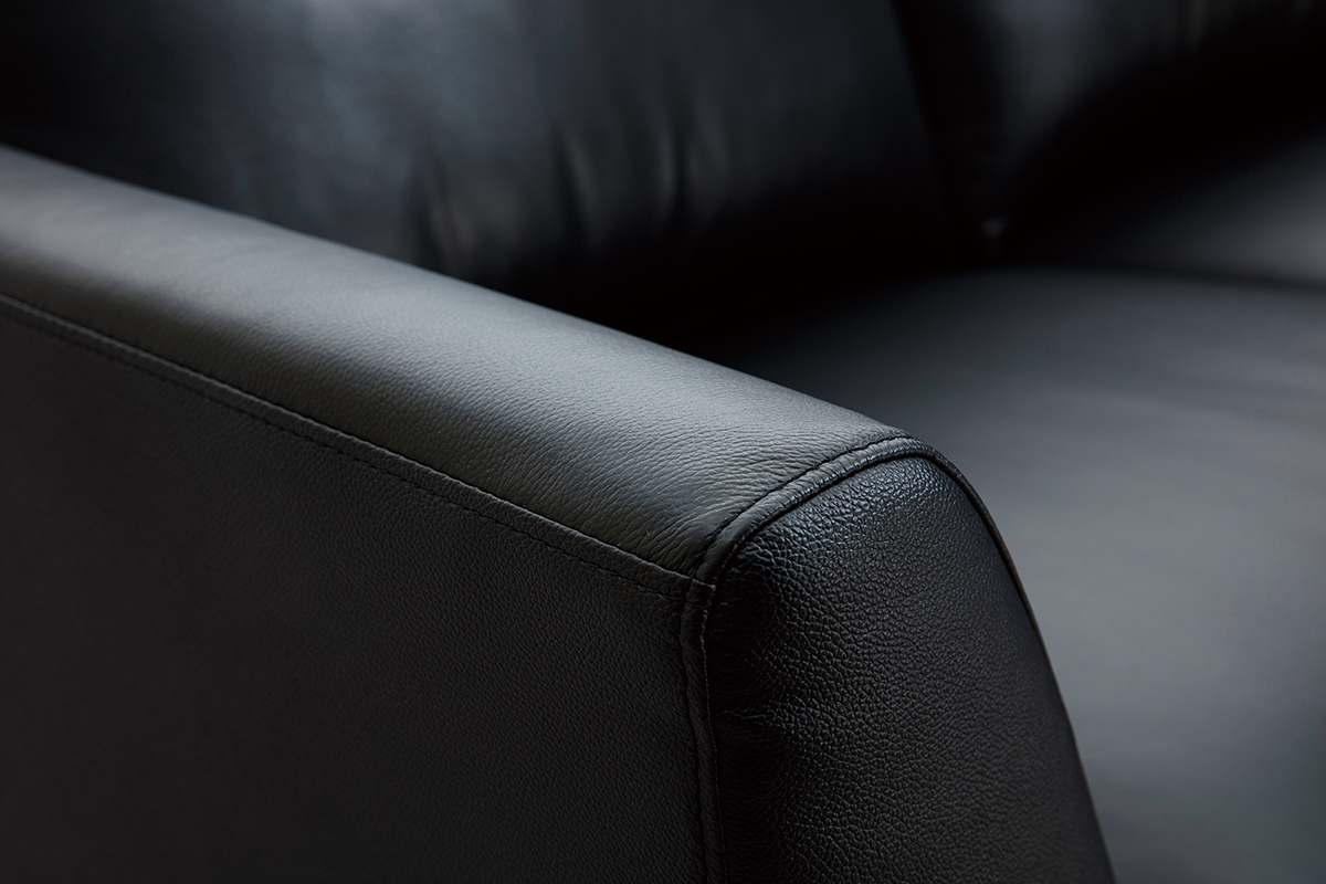 Canapé Joplin 3 Places Cuir Miliboo
