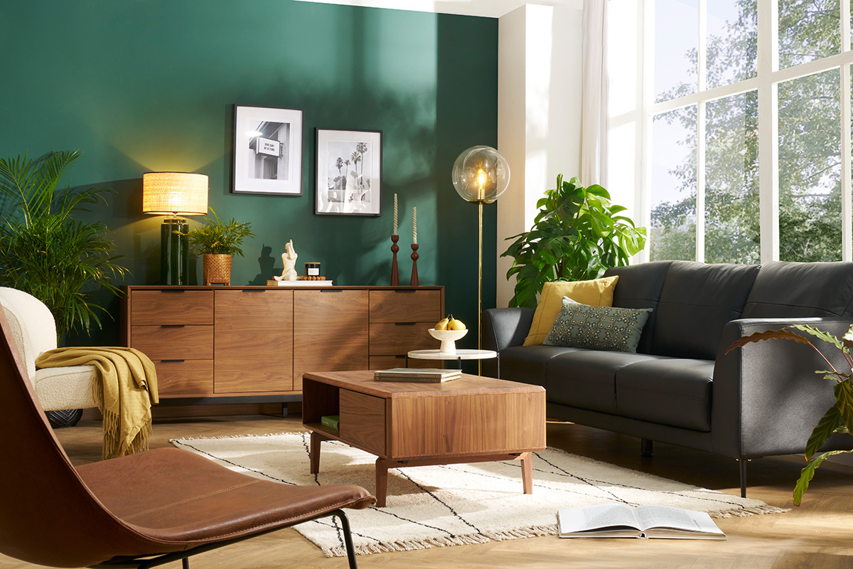 Canapé Joplin 3 Places Cuir Miliboo