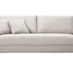 Canapé Pio 3 Places Velours Beige Miliboo
