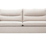 Canapé Renzo 3 Places Velours Beige Miliboo