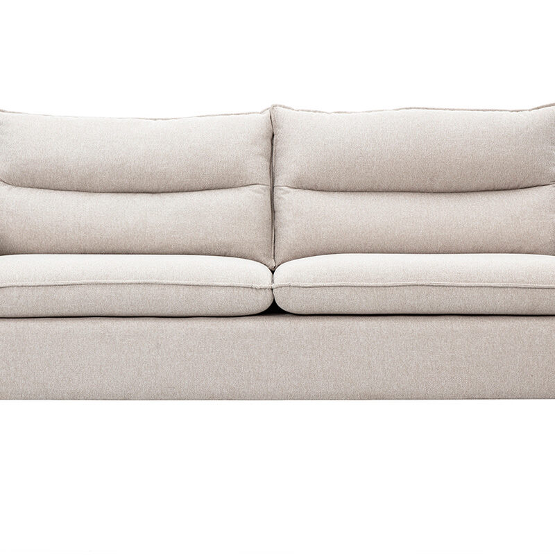 Canapé Renzo 3 Places Velours Beige Miliboo