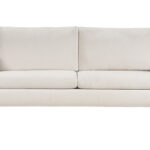 Canapé Leandre Convertible 4 Places Velours Beige Miliboo