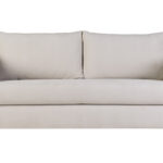 Canapé Harlo Convertible 3 Places Velours Beige Miliboo
