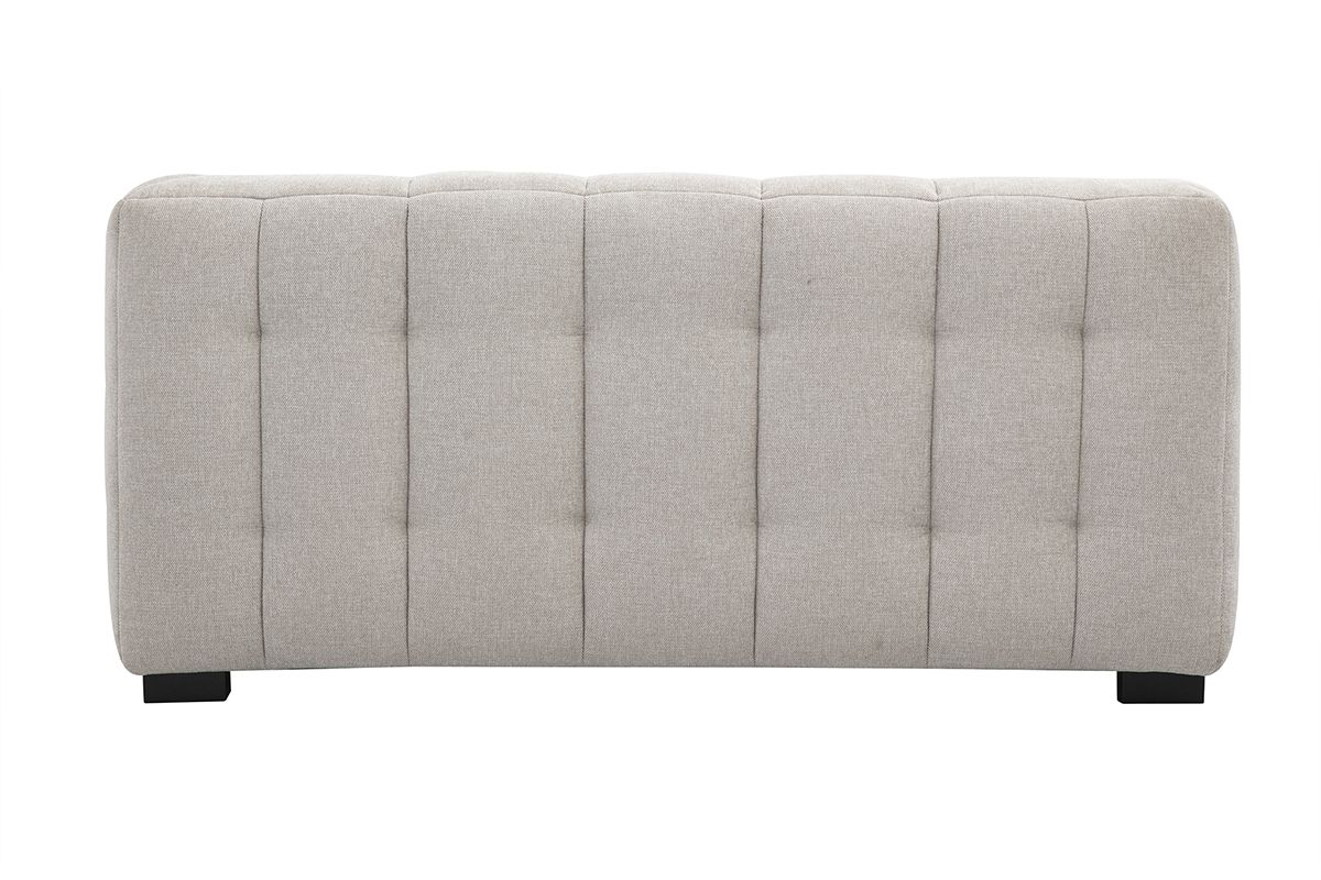 Canapé Corto 2 Places Velours Beige Miliboo