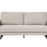 Canapé Lennon 3 Places Tissu texturé Beige Miliboo