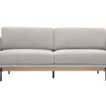 Canapé Todd 3 Places Tissu texturé Beige Miliboo