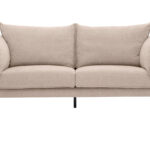 Canapé Marius 3 Places Velours Beige Miliboo