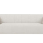 Canapé Oliveiro 4 Places Velours Beige Miliboo