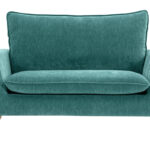 Canapé Jonas 2 Places Velours Bleu Miliboo