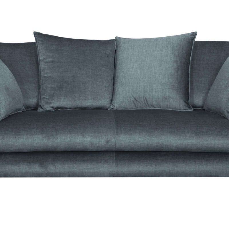 Canapé Olympia 3 Places Velours Gris Miliboo