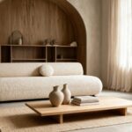 Canapé Convertible Levi 2 Places Tissu Lisse Beige Casanova Paris