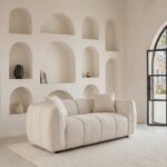Canapé Havana 2 Places Tissu Lisse Beige Casanova Paris